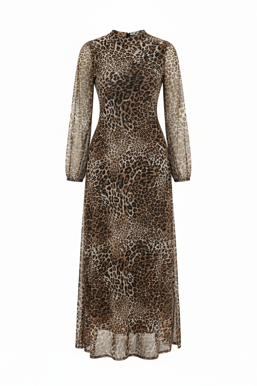Leopard Dress - Invisible Ghost Mannequin