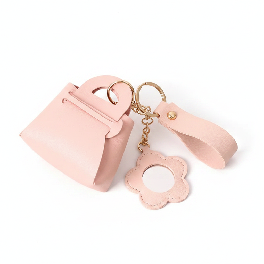 Mini Handbag Keychain – Pink
